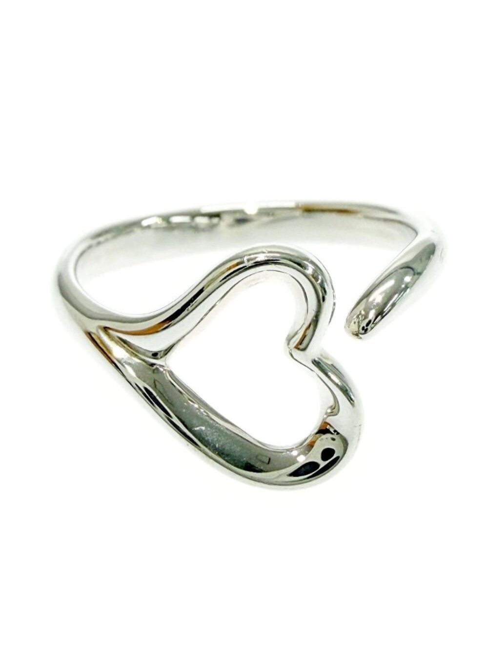 Tiffany & Co Silver Open Heart Ring